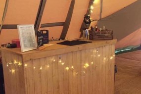 our bar in a marquee