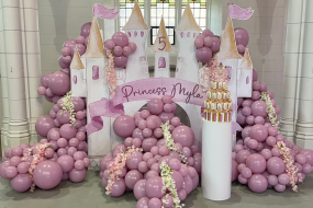 Princess Castle Backdrop & Balloons