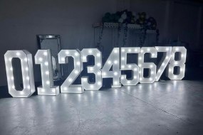 Light Up Numbers Manchester Light Up Letter Hire Profile 1
