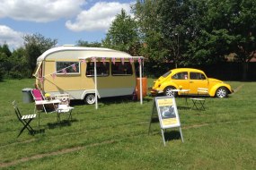 The Little Coffee Caravan; ready to serve great quality, freshly ground coffee, delicious freshly made cake and the award winning Italian gelato by 'Rossa'...