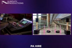 LINDLEY:PRODUCTIONS Sound Production Hire Profile 1