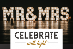 Celebrate with Light Light Up Letter Hire Profile 1