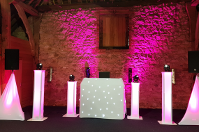 We can provide formal, themed, disco, 80s styled discos just for you