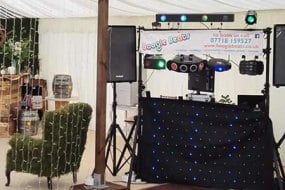 Wedding Discos in Lincolnshire, outside marquee, mobile setup