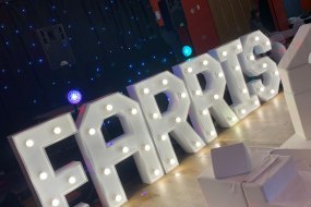 Complete the Party Light Up Letter Hire Profile 1