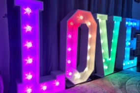 Perfect Pieces Event Hire  Light Up Letter Hire Profile 1