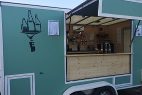Our mobile bar with covered serving area
