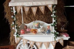 Barn wedding themed cart