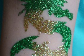 Glitter Tattoos. Face Painter Hire Profile 1