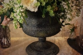 Vintage Urn filled with pretty flowers
