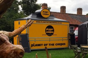 Planet of the Crepes mobile catering van at woodfest event hatfield forest Essex.