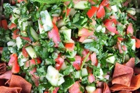 Fattoush salad, authentic Lebanese salad