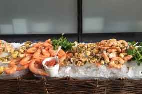 Decadent seafood display