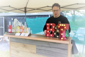 One of our bars is set up ready to go.