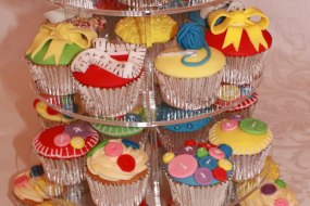 Sewing Themed Vanilla Cupcakes