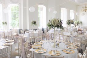 Beautiful ivory candelabra centrepieces