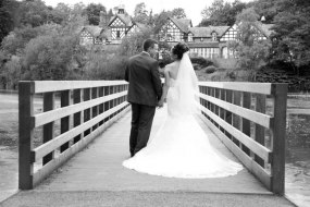 Bride and Groom holding hands