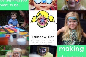Rainbow Cat Face Painting