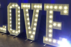 Pick and Mix Disco Light Up Letter Hire Profile 1