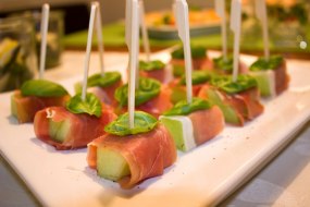 melon and prosciutto skewers