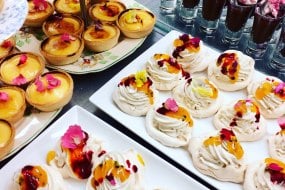 Passion Fruit Pavlovas, Lemon Tarts & Chocolate Mousse Shots