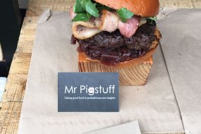 Our Signature, The Pigstuff Porker! Victorian spiced pork and black pudding burger with bacon and caramelised onions. Simply Epic eating