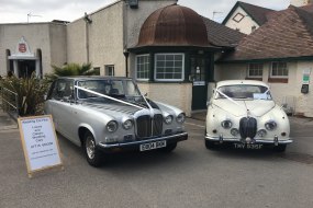 Daimler Limo and Jaguar MK2