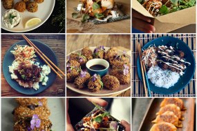 Examples of our food - canapes and street food options