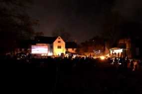 Complete outdoor cinema experience