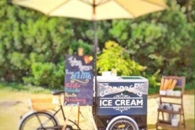 Plum Honeychurch & Her Ice Cream Tricycle Ice Cream Van Hire Profile 1