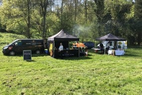 Setup in the valley at a Bluebell walk event