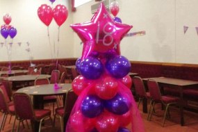 balloon cluster for 18th birthday