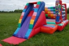 Our 'Bounce & Slide' bouncy castle, a great hit with the younger children.