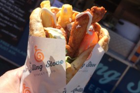 Chicken Shawarma Flatbread Wrap