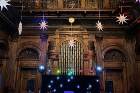Our Lights & Lasers set up in the beautiful surroundings of Westonbirt School at Tetbury.