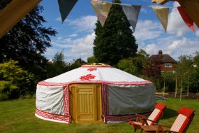 Yurt in the summer sun