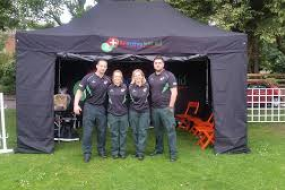 first aid tent at event 