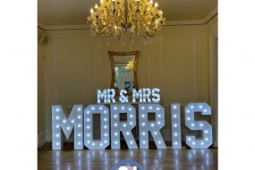Ozzy James Events  Light Up Letter Hire Profile 1