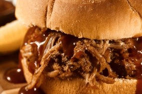 16 hour hickory smokey Boston pork butt