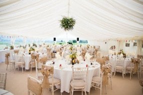Ivory Lined reception marquee