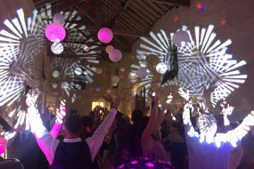 Wedding lighting and set up
