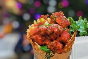 chicken waffle cone