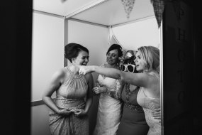 Enclosed photo booth