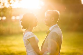 Sunset love at Emma & Jonny's wedding