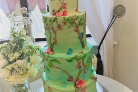 Hand Painted Wedding Cake