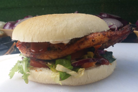 Popular jerk burger
