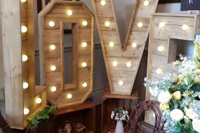 4ft Rustic Love Letters