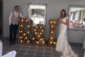 Rustic Light Up Initials