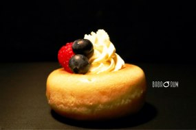Rum Savarin with Chantilly and fruit