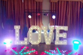 Set up at a recent wedding